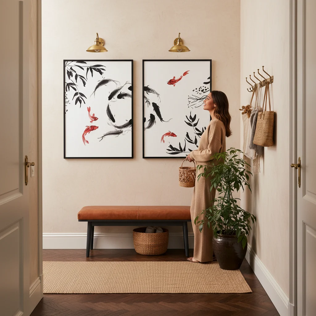 Japanese Koi Wall Art