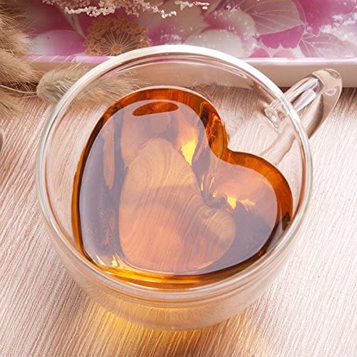 heart glass coffee mugs