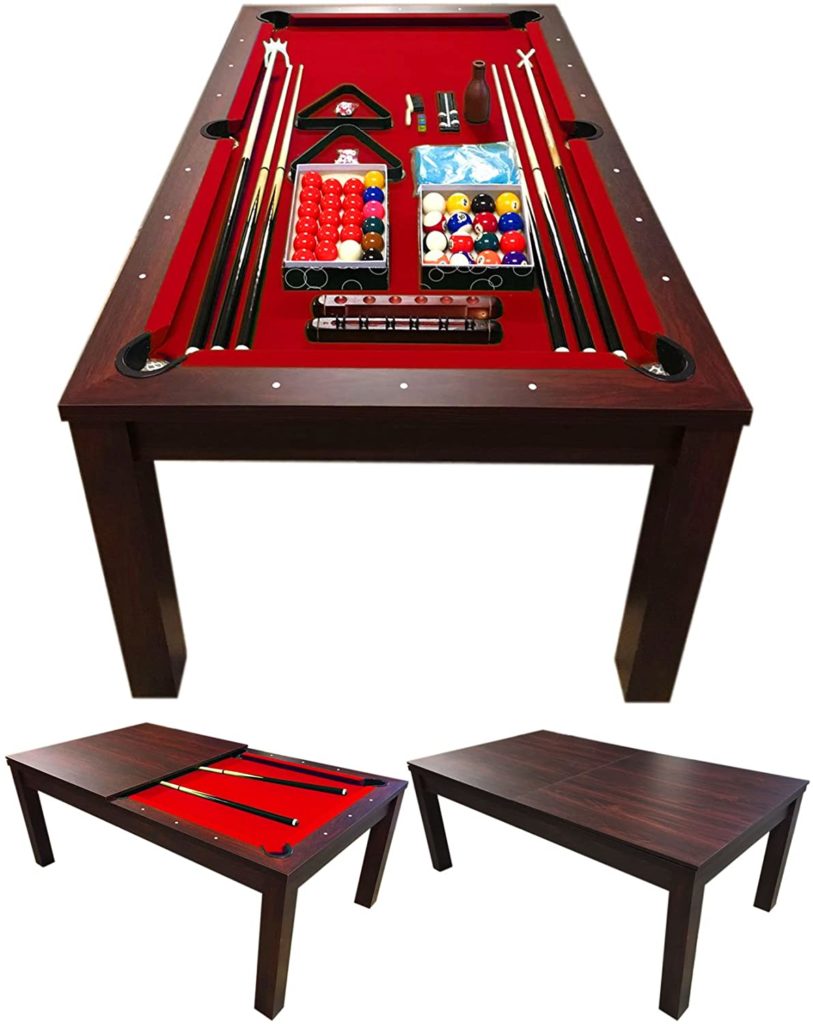 Best for small spaces - Simba Convertible Pool Table
